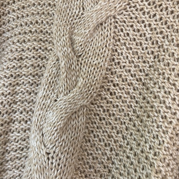 Eddie Bauer Tan Turtleneck Pullover Poncho XS/S - Picture 5 of 6